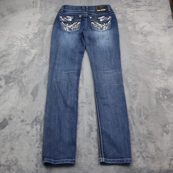 Denim Couture Jeans Womens 3 Blue Mid Rise Straight Flat Front Button Zip Pants - Picture 8 of 16